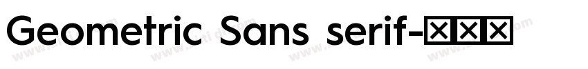 Geometric Sans serif字体转换